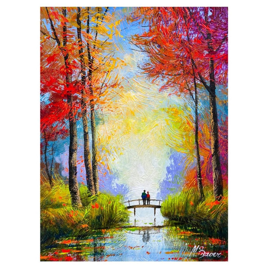 Mark Braver, Original Acrylic Painting on Canvas, Hand Signed with Letter of Authenticity.: This is an original acrylic painting on canvas by Mark Braver, hand signed by the artist. Includes Letter of Authenticity. Measures approx. 14" x 10" (image).