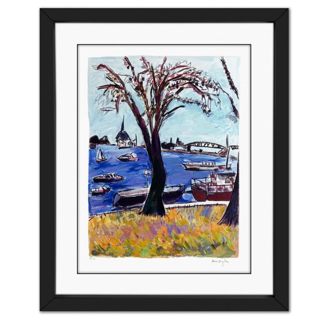 Bob Dylan, "Sunday Afternoon" Framed Limited Edition, TP Numbered 2/2 and Hand Signed with Letter of: Sunday Afternoon is a limited edition giclee on paper by Bob Dylan, TP numbered 2/2 and hand signed by the artist. This piece comes custom framed. Includes Letter of Authenticity. Measures approx.