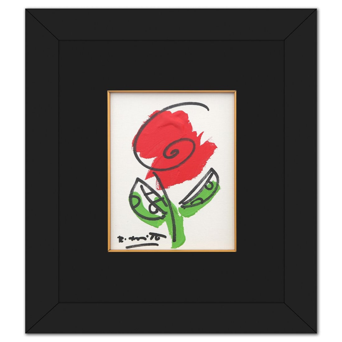 Romero Britto- Original on Canvas Board, Acrylic, Oil Pen "Thomas Collection" (1 of 3)
