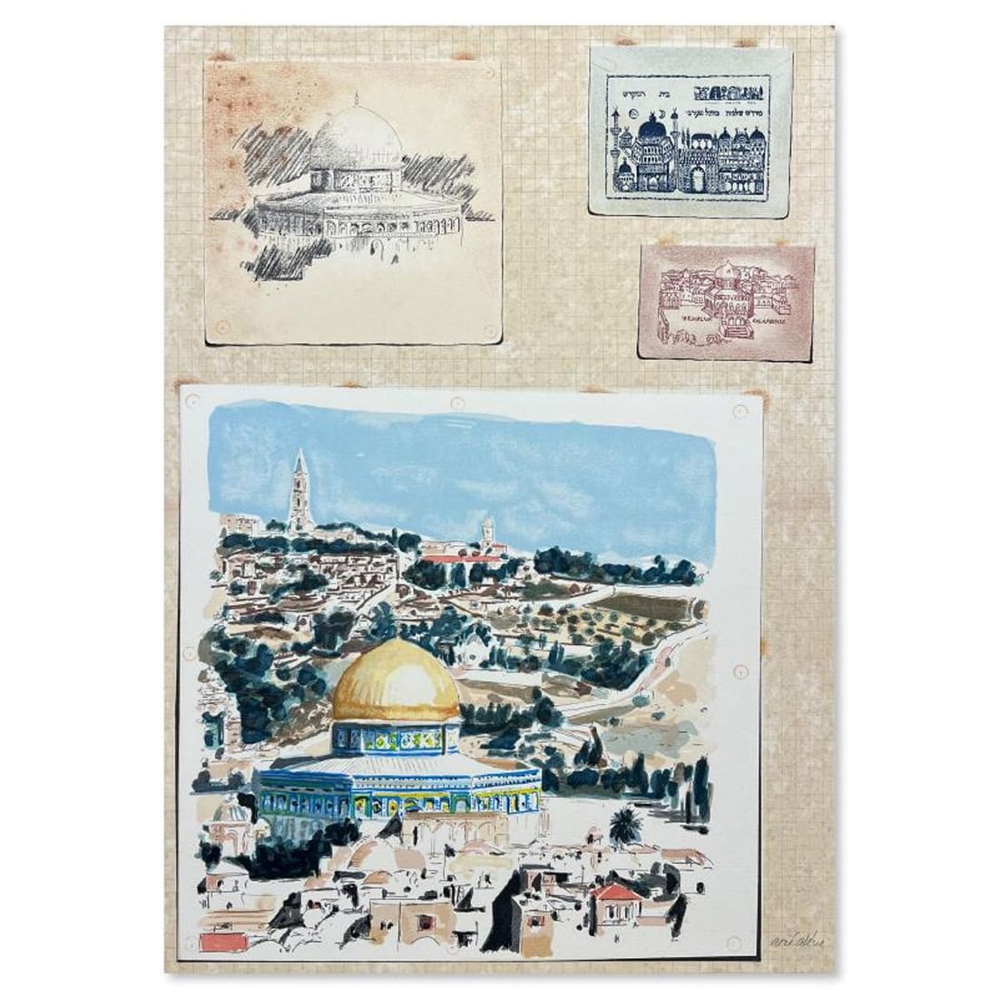 Arie Azene, Hand Signed, Numbered Limited Edition with Letter of Authenticity.: This is a limited edition on paper by Arie Azene. The piece comes hand signed by the artist, numbered, and with a letter of authenticity. Measures approximately 27" x 19.5". Reference#: 89782.