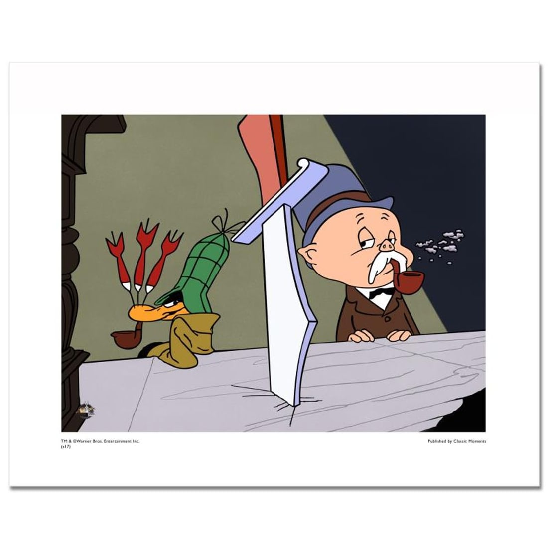 Looney Tunes, "Deduce, You Say!" Numbered Limited Edition with Certificate of Authenticity.: Deduce, You Say! is a licensed limited edition giclee on paper featuring classic Looney Tunes characters. The piece is numbered and with hologram seal; includes Certificate of Authenticity! Measures a