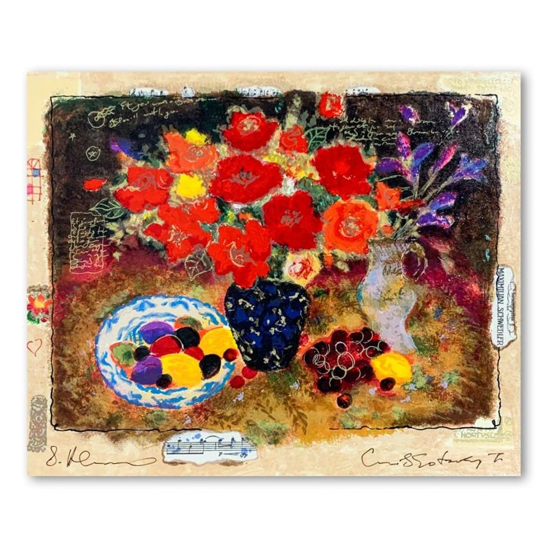 Alexander Galtchansky (1959-2008) and Tanya Wissotzky (1959-2006), Hand Signed Limited Edition: This is a limited edition serigraph on deckle edged paper by Alexander Galtchansky (1959-2008) and Tanya Wissotzky (1959-2006). It is numbered and hand signed and includes a letter of authenticity. Me