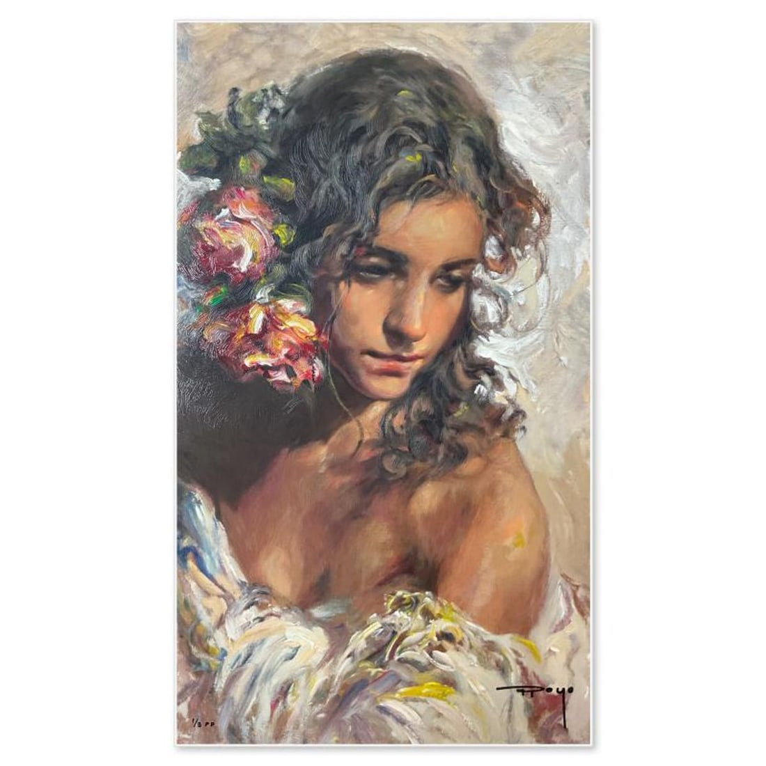Royo, "Estudio" Limited Edition Printer's Proof on Clay-Board, Numbered 1/5 and Hand Signed with (1 of 2)