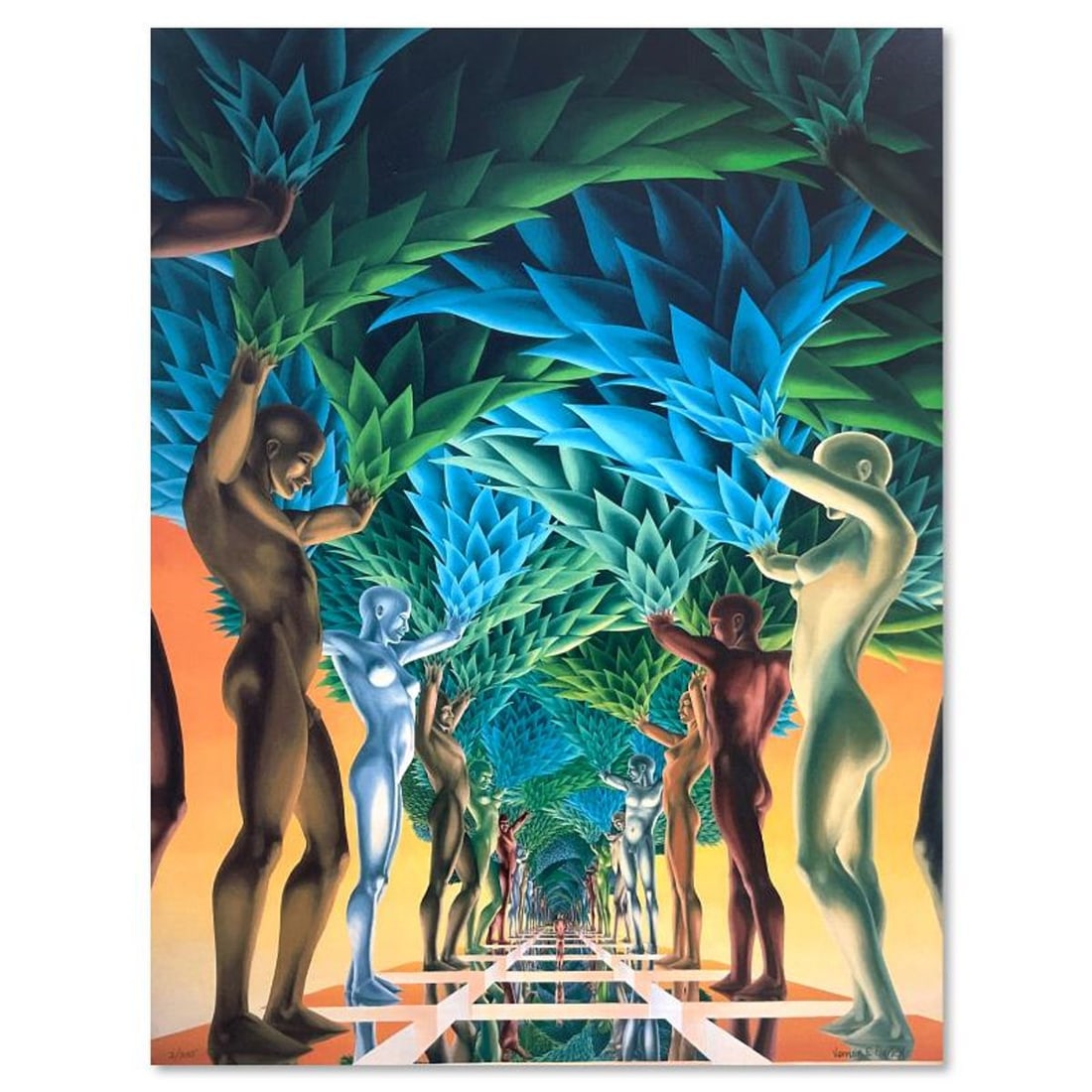 Vernon Finney, "The Caretaker" Limited Edition on Canvas, Numbered 2/295 and Hand Signed with Letter: The Caretaker is a limited edition giclee on stretched canvas by Vernon Finney, numbered 2/295 and hand signed by the artist. Includes Letter of Authenticity. Measures approx. 20" x 27" (image).