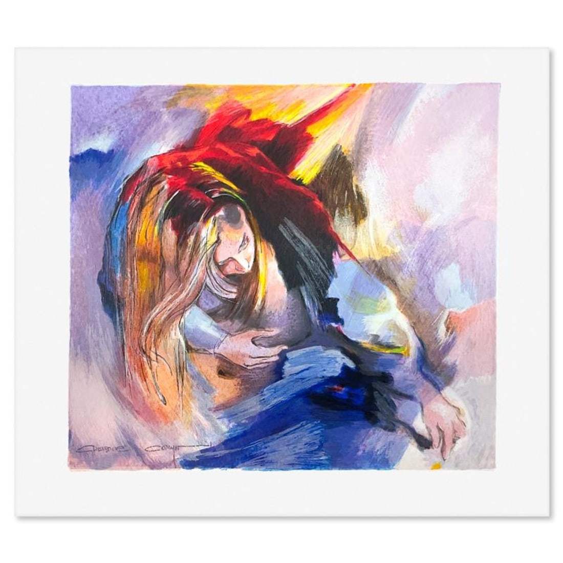Christine Comyn, Hand Signed, Numbered Limited Edition with Letter of Authenticity.: This is a limited edition on paper by Christine Comyn. The piece comes hand signed by the artist, numbered, and with a letter of authenticity. Measures approximately 8" x 9" (image). Reference#: 90235