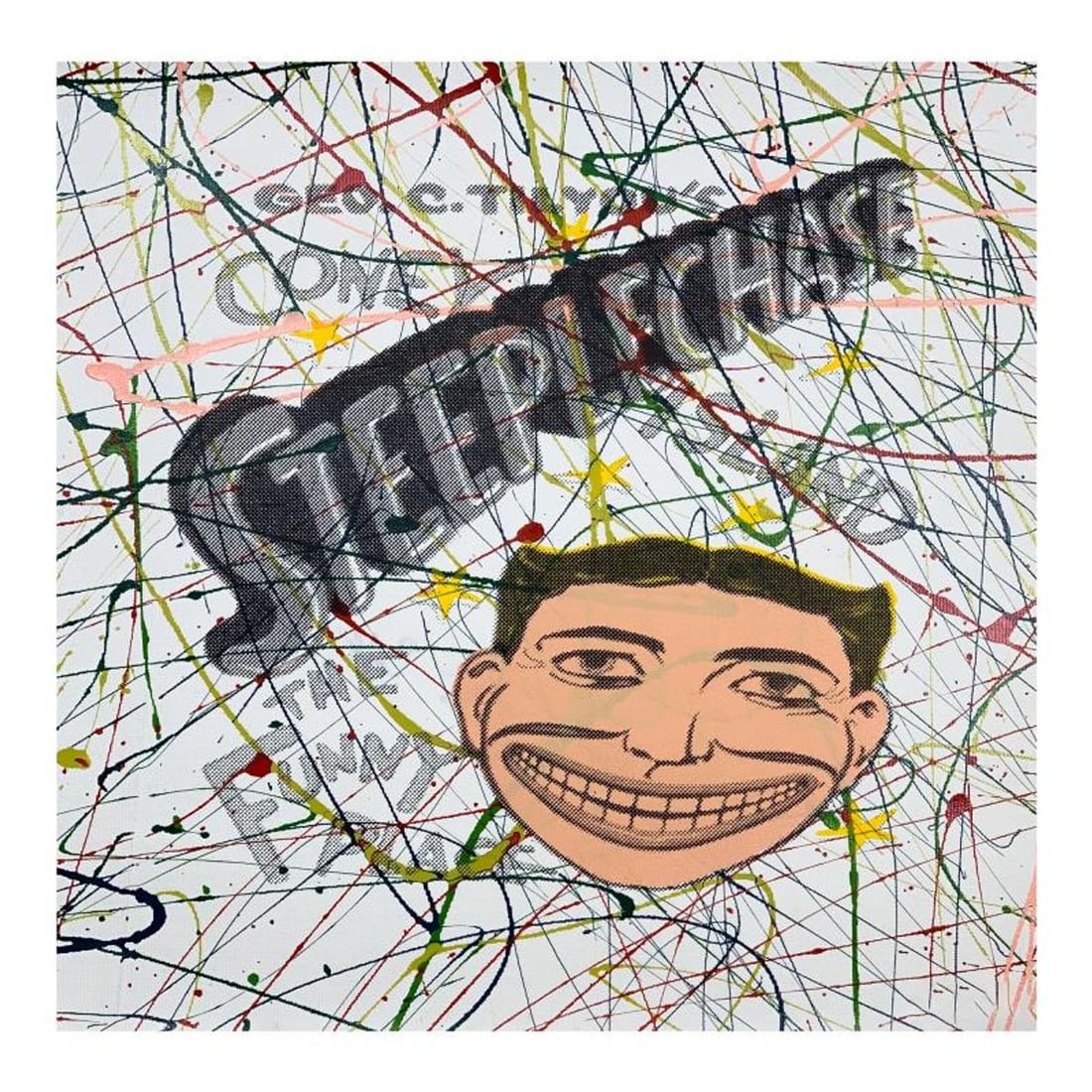 Steve Kaufman (1960-2010), "Steeplechace state 2" Hand Signed and Numbered Limited Edition Hand (1 of 2)