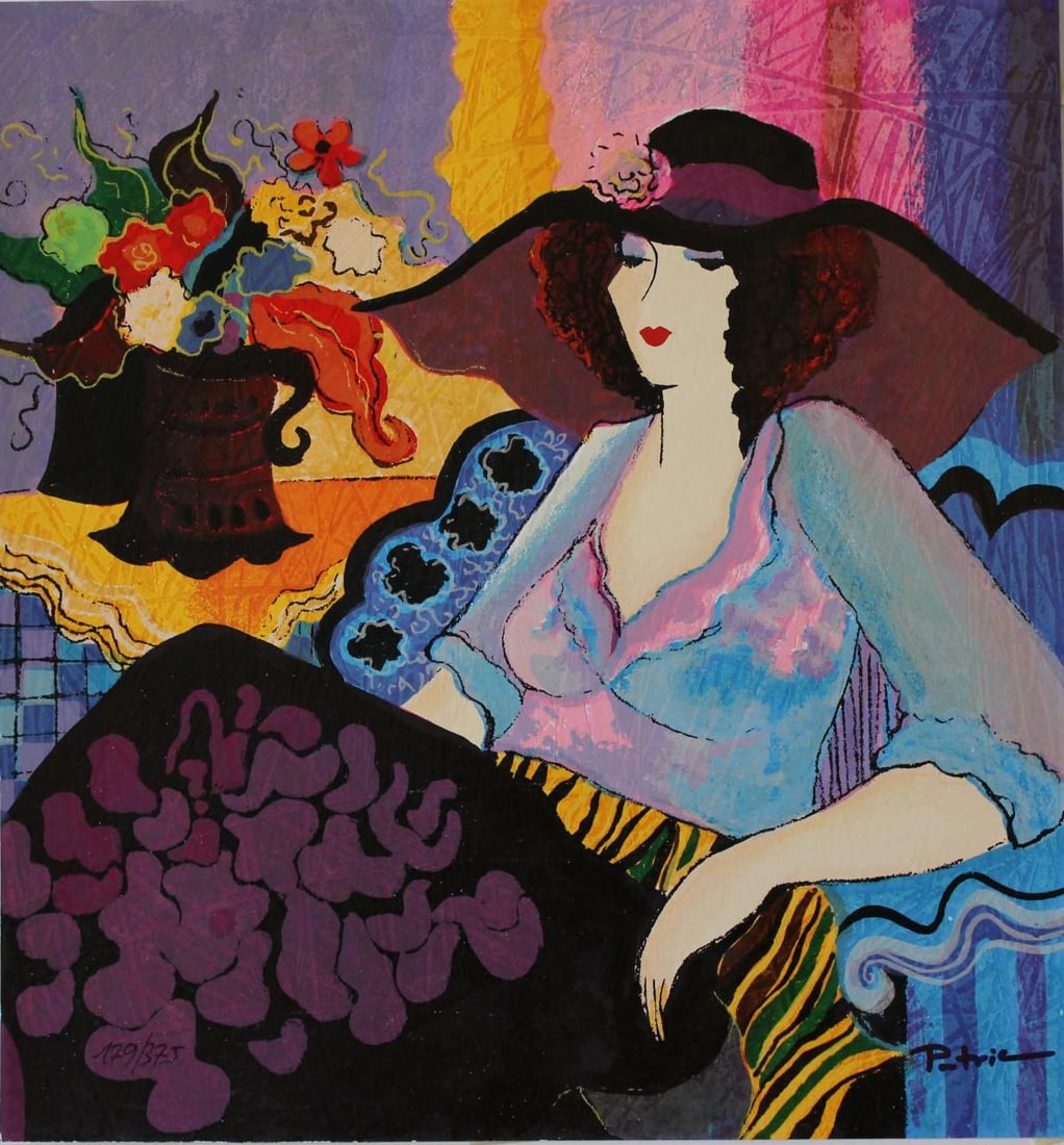 Patricia Govezensky- Original Serigraph on Paper "Noa": Artist: Patricia Govezensky. Medium: Original Serigraph on Paper. Title: Noa. Size: 11.5" x 10.5". Signature: Hand Signed by the Artist. Certificate of Authenticity: From the publisher. Reference#: 20
