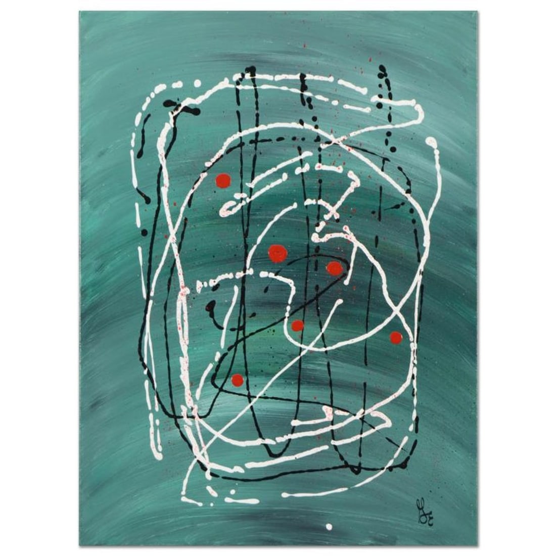 George Marlowe (d. 2026), "Confucius Say" Original Acrylic Painting on Canvas, Hand Signed with (1 of 2)
