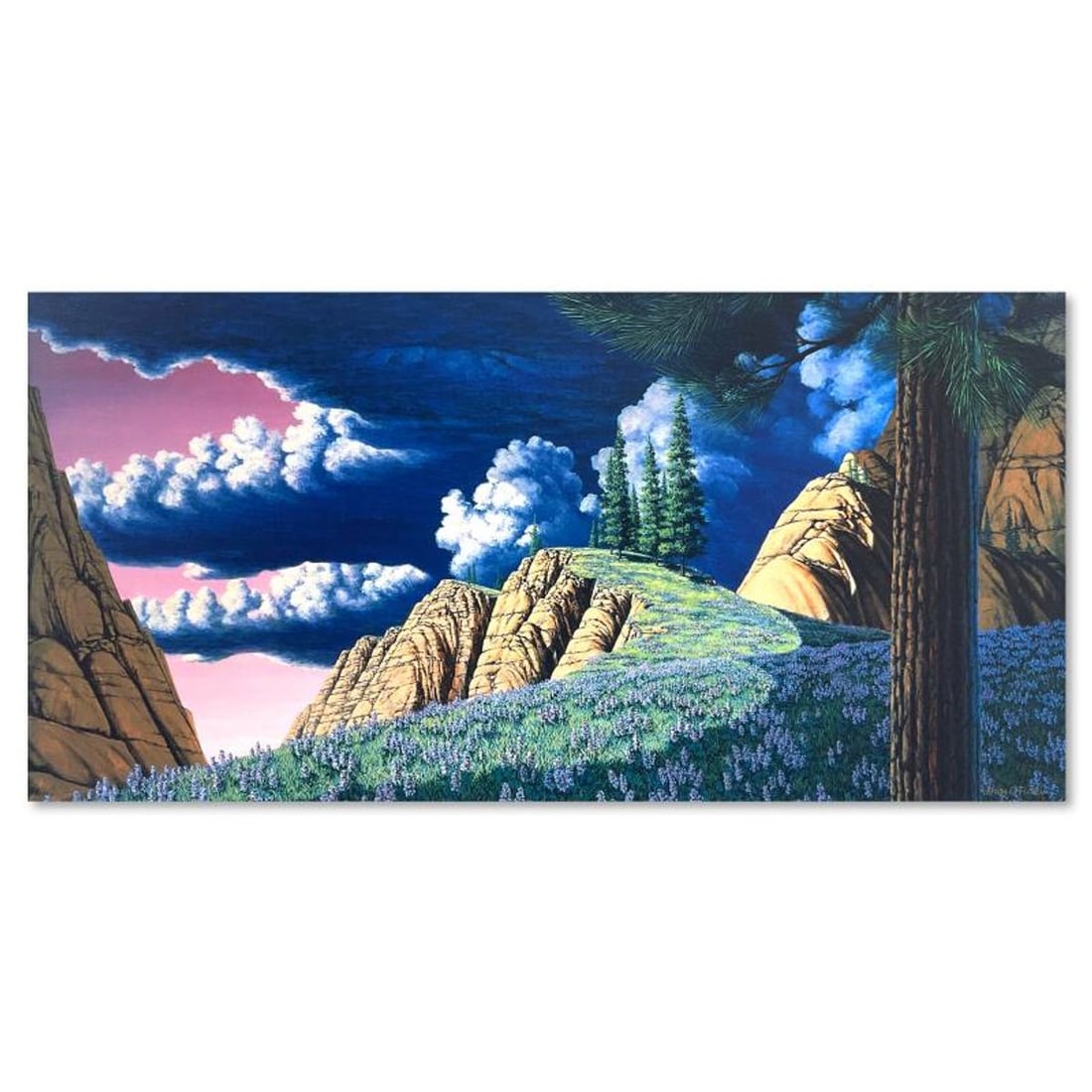 Vernon Finney, Limited Edition on Canvas, Numbered 4/295 and Hand Signed with Letter of: This is a limited edition giclee on stretched canvas by Vernon Finney, numbered 4/295 and hand signed by the artist. Includes Letter of Authenticity. Measures approx. 15" x 30" (image). There is minor