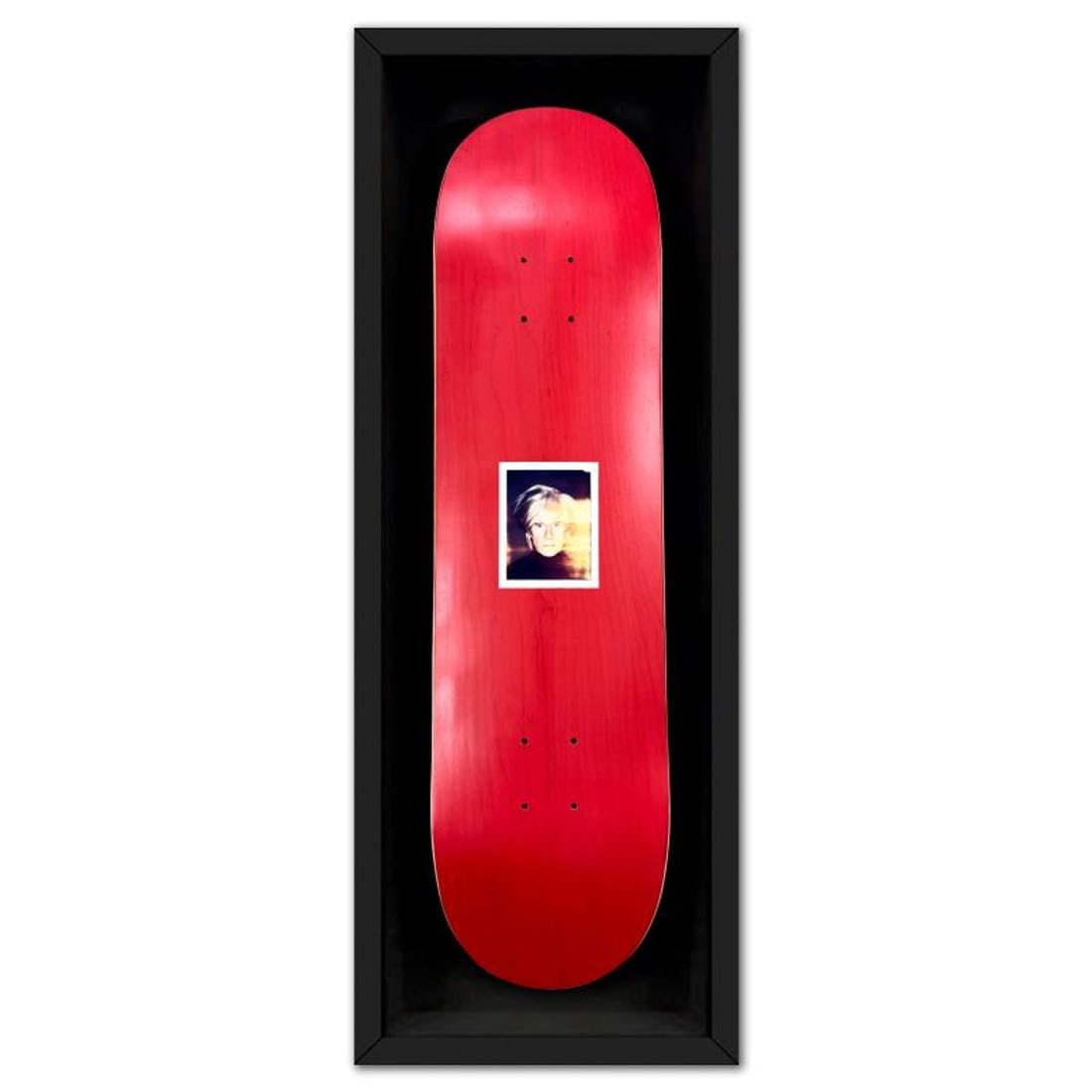Andy Warhol (1928-1987), "Self-Portrait (Red)" Framed One-of-a-Kind Unique Edition Skateboard, (1 of 2)