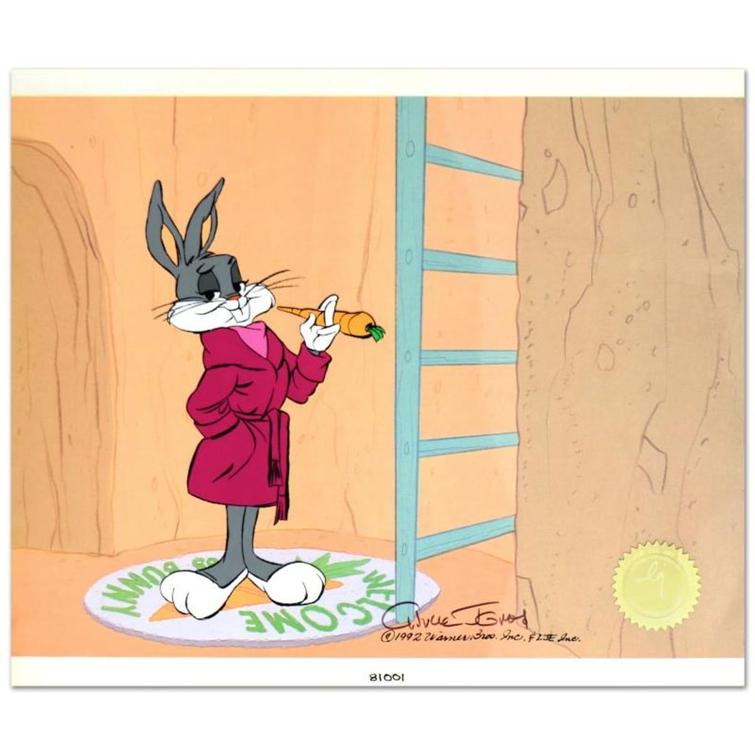 Chuck Jones (1912-2002), "Home Sweet Home" Limited Edition Animation Cel with Hand Painted Color,: Home Sweet Home is a SOLD OUT limited edition animation cel with hand painted color on sericel outline, dated (1992), numbered and hand signed by Chuck Jones (1912-2002)! The sericel comes with a bril