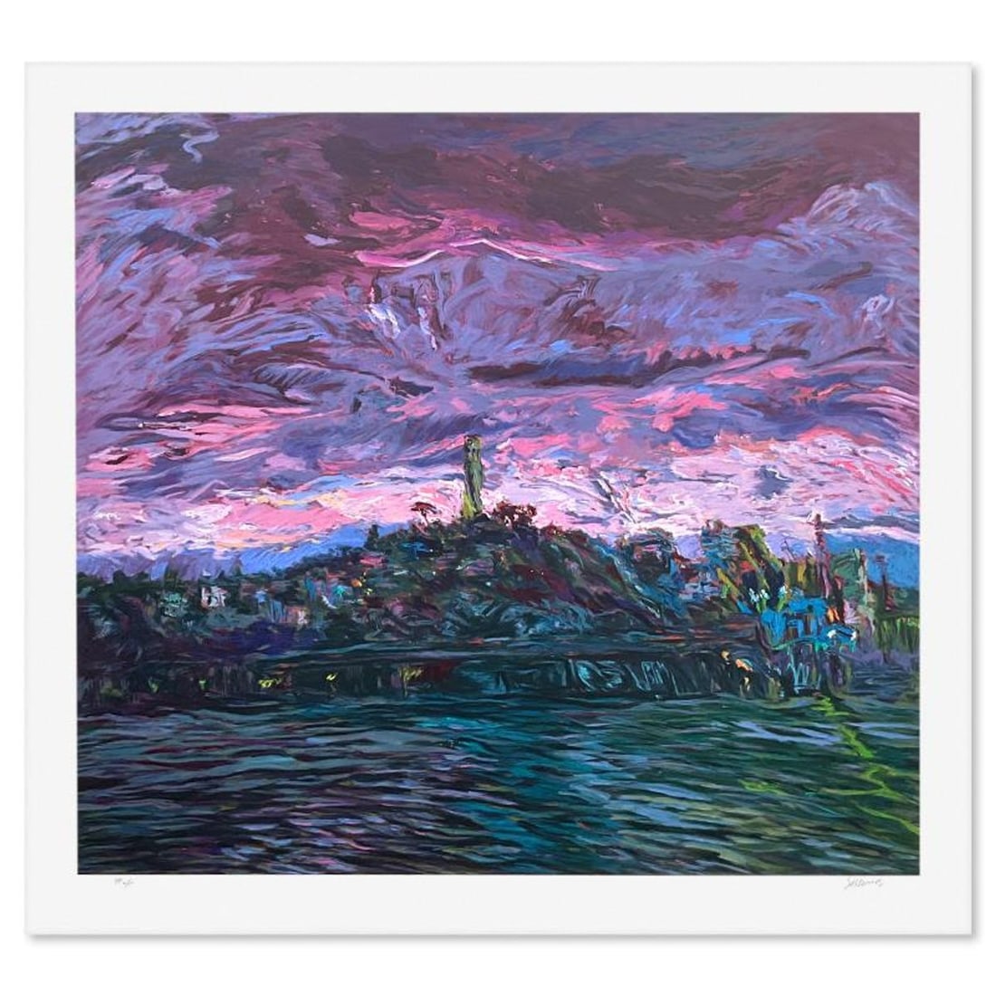 Marco Sassone, Limited Edition Printers Proof, Numbered 2/5 and Hand Signed with Letter of: This is a limited edition printers proof on paper by Marco Sassone, numbered 2/5 and hand signed by the artist. Includes Letter of Authenticity. Measures approx. 34" x 37" (border), 30" x 35" (image).