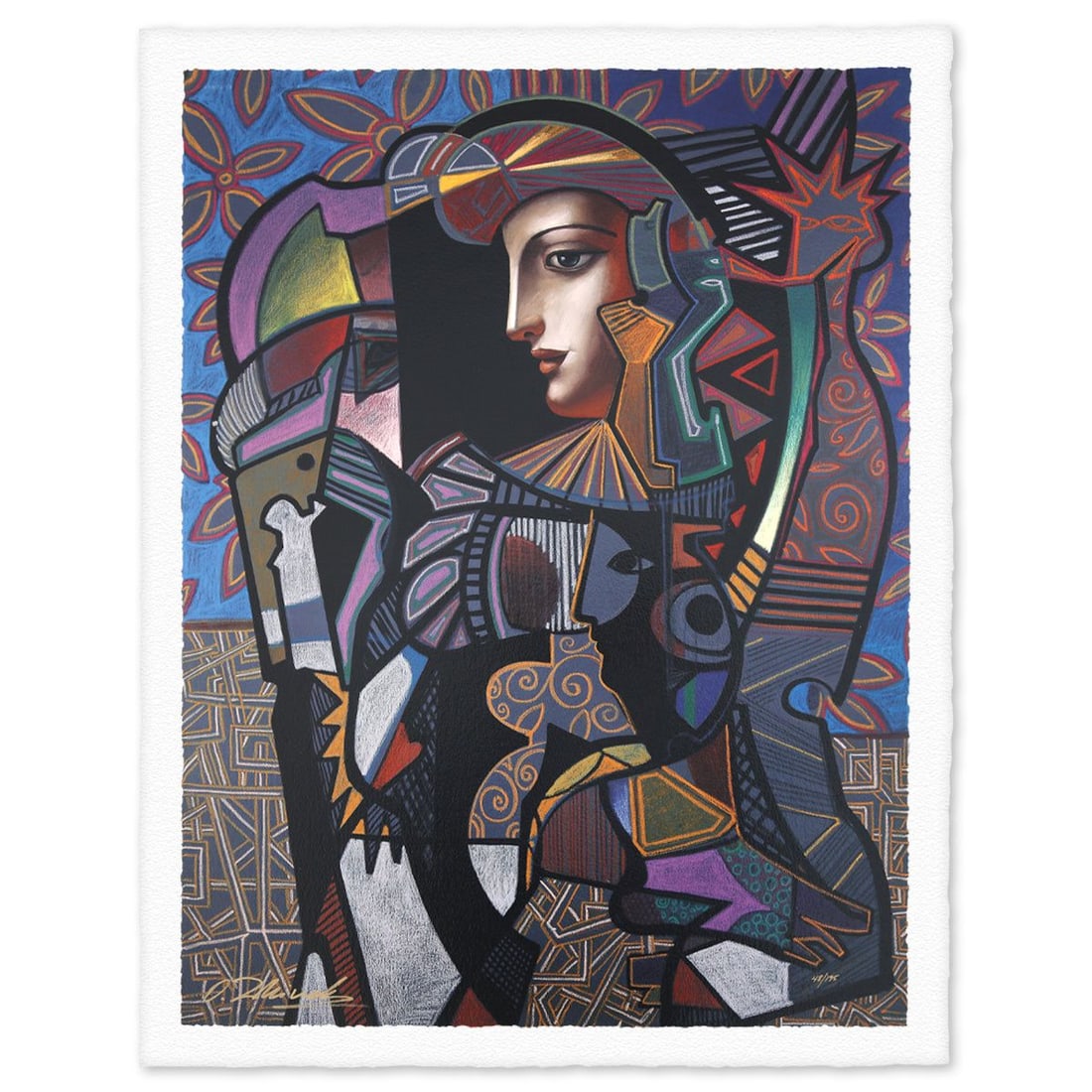 Oleg Zhivetin- Silkscreen "Knaves Dream": Artist: Oleg Zhivetin. Medium: Silkscreen. Title: Knaves Dream. Size: 29" x 22". Signature: Hand signed and numbered. Reference#: 74678.
