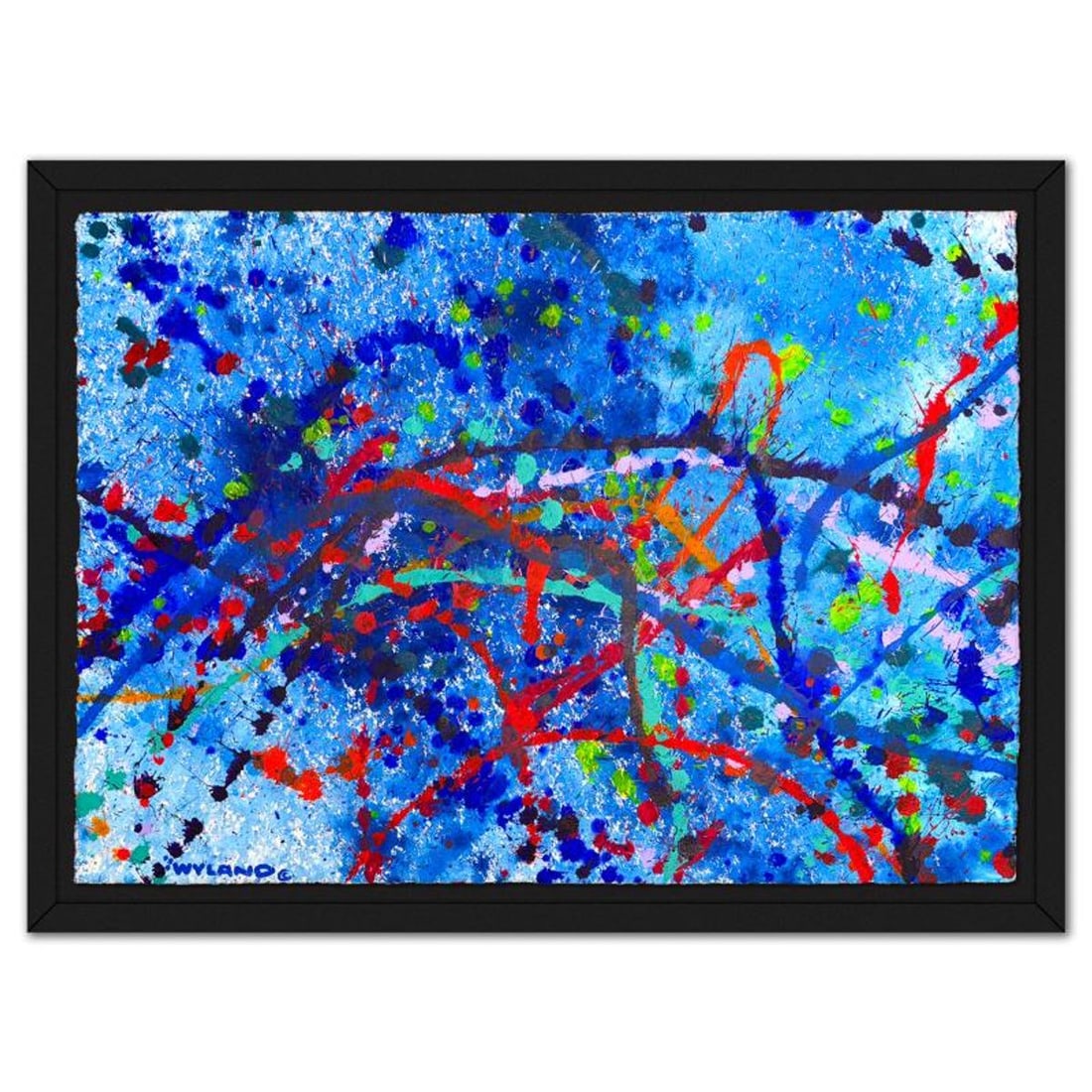 Wyland, Framed Original Watercolor Painting, Hand Signed with Letter of Authenticity.: This is an original watercolor painting on paper by Wyland, hand signed by the artist. This piece comes custom framed. Includes Letter of Authenticity. Measures approx. 34" x 48" (frame), 26" x 40" (i