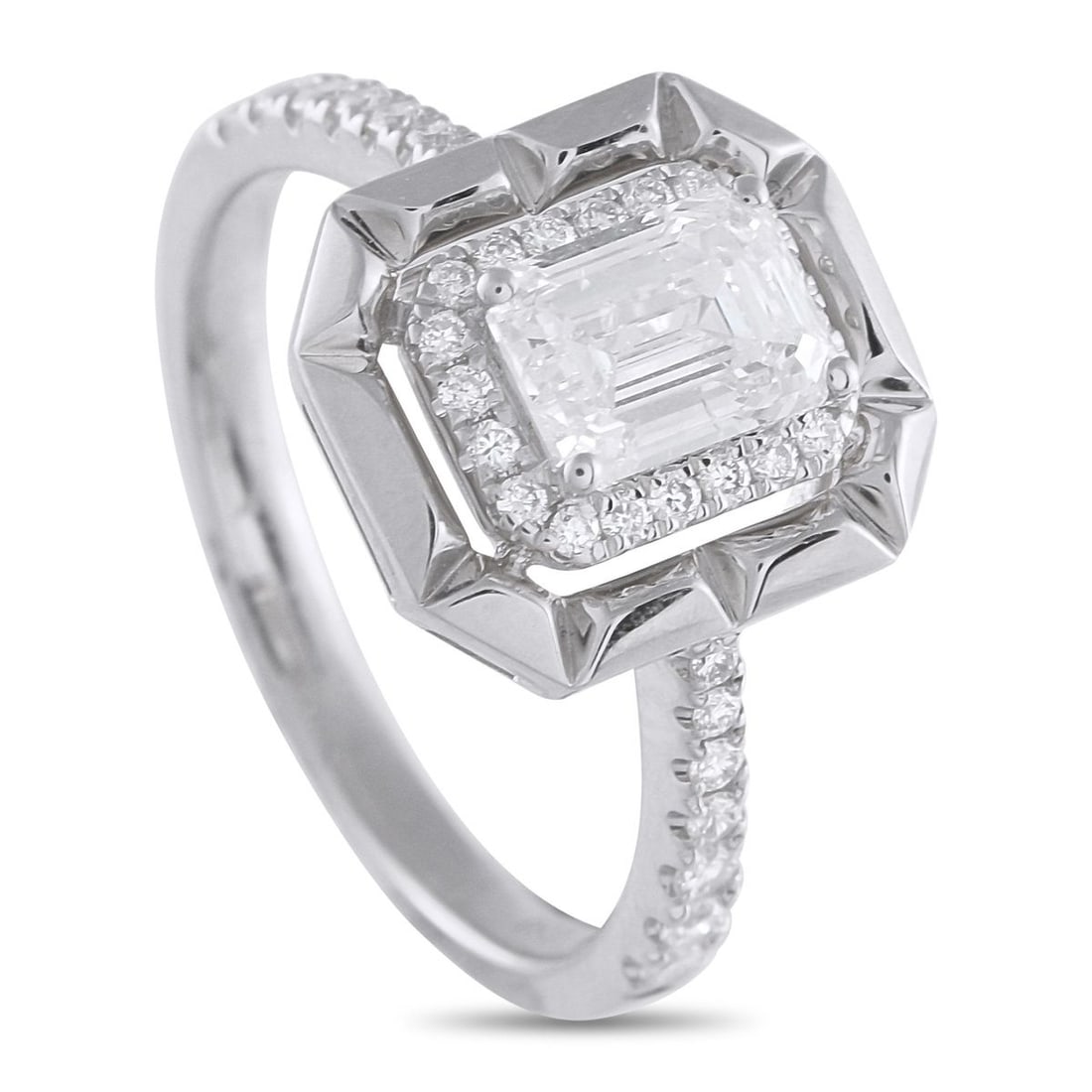 18K WHITE GOLD 1.27CT DIAMOND RING
