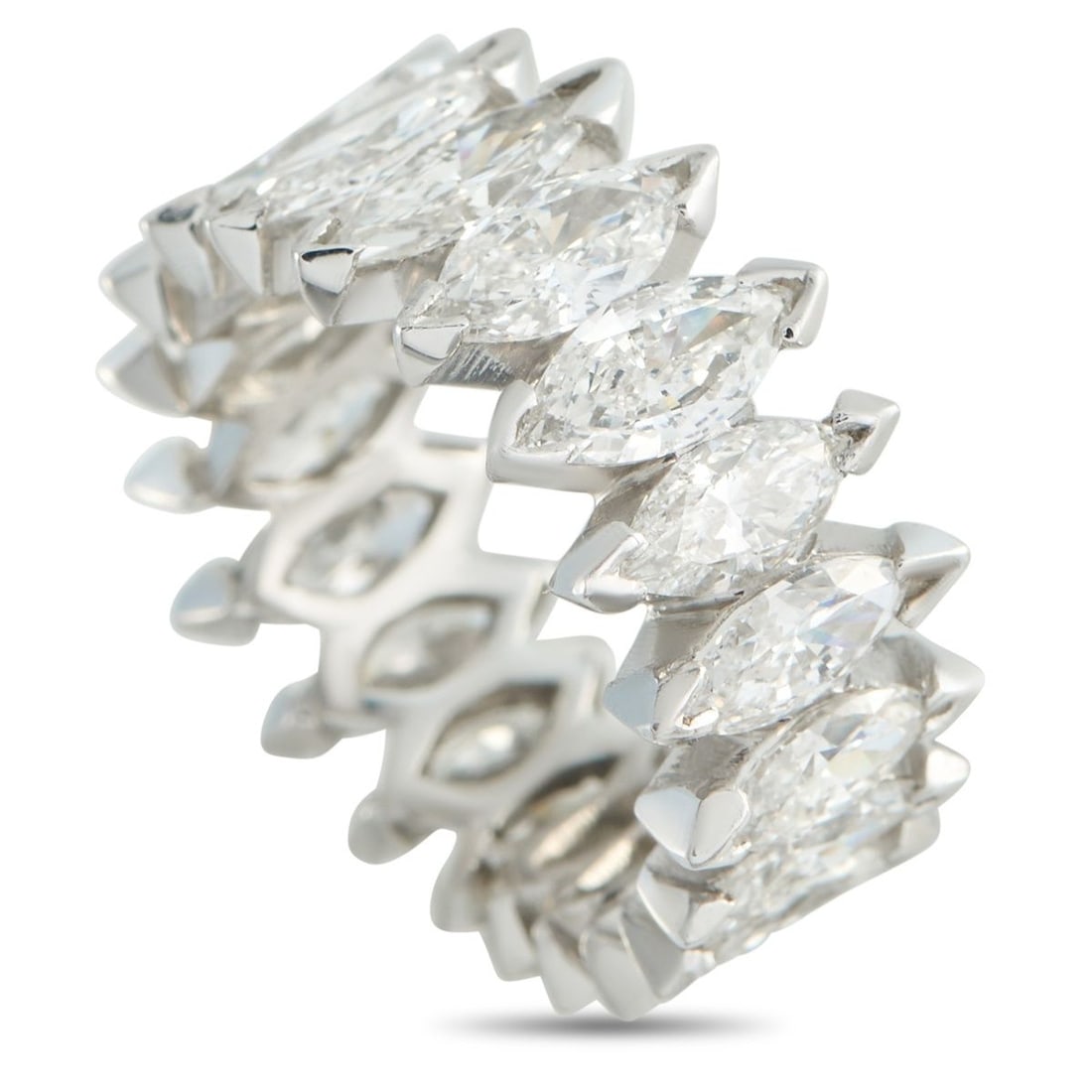 PLATINUM 2.90CT DIAMOND ETERNITY BAND RING (1 of 3)