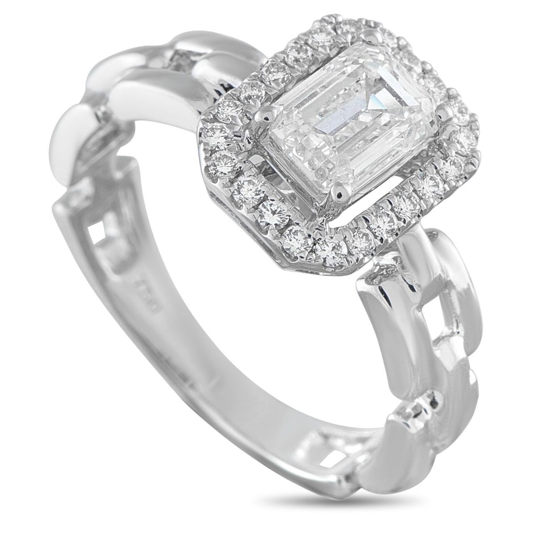18K WHITE GOLD 1.25CT DIAMOND RING (1 of 4)
