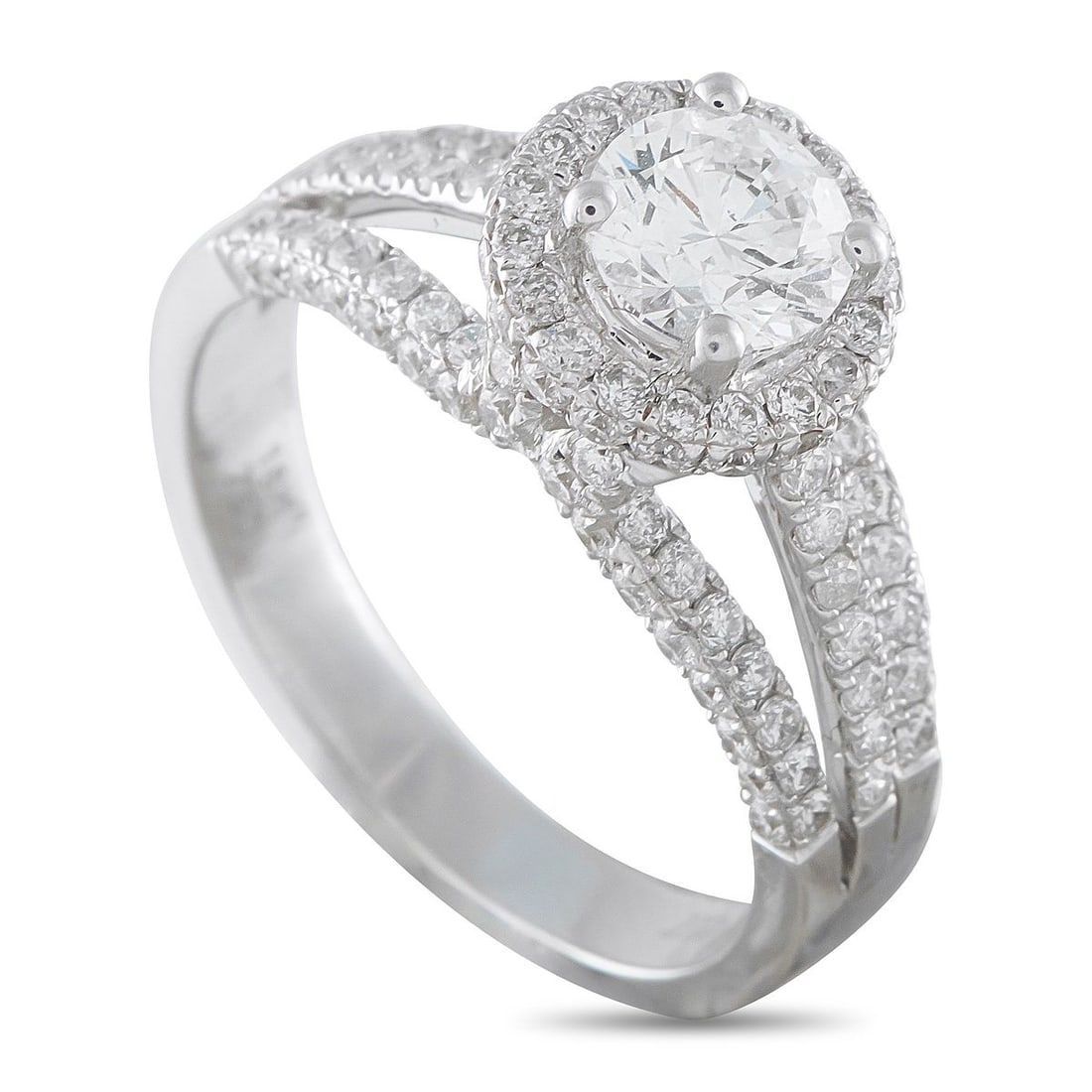 18K WHITE GOLD 1.13CT DIAMOND RING (1 of 4)