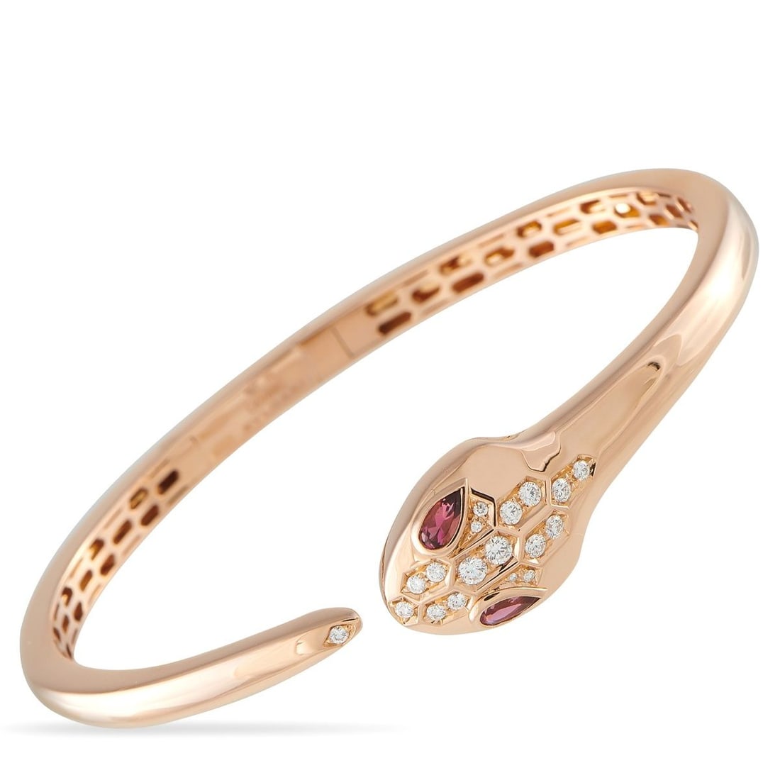 BVLGARI SERPENTI SEDUTTORI 18K ROSE GOLD DIAMOND BRACELET (1 of 4)
