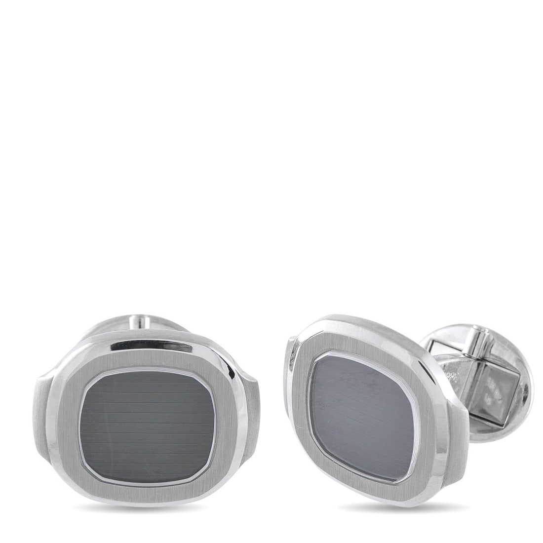 PATEK PHILIPPE AQUANAUT 18K WHITE GOLD CUFFLINKS: These Patek Philippe Aquanaut cufflinks mimic the dial patterns found on the brands iconic luxury timepieces. Simple, elegant, and perfectly understated, theyll elevate any suited look without taking 