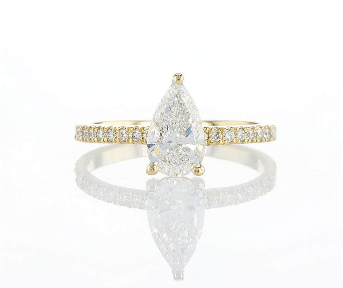 14K Yellow Gold 1.2ctw Ring: Jewelry Description Description: Lab Grown Diamond Ring, 14K Yellow Gold Jewelry Weight: 1.96 Grs Total Diamonds Weight: 1.2 Cts Precious Metal: 14K Yellow Gold Certificate Number: DSL- 4450121825