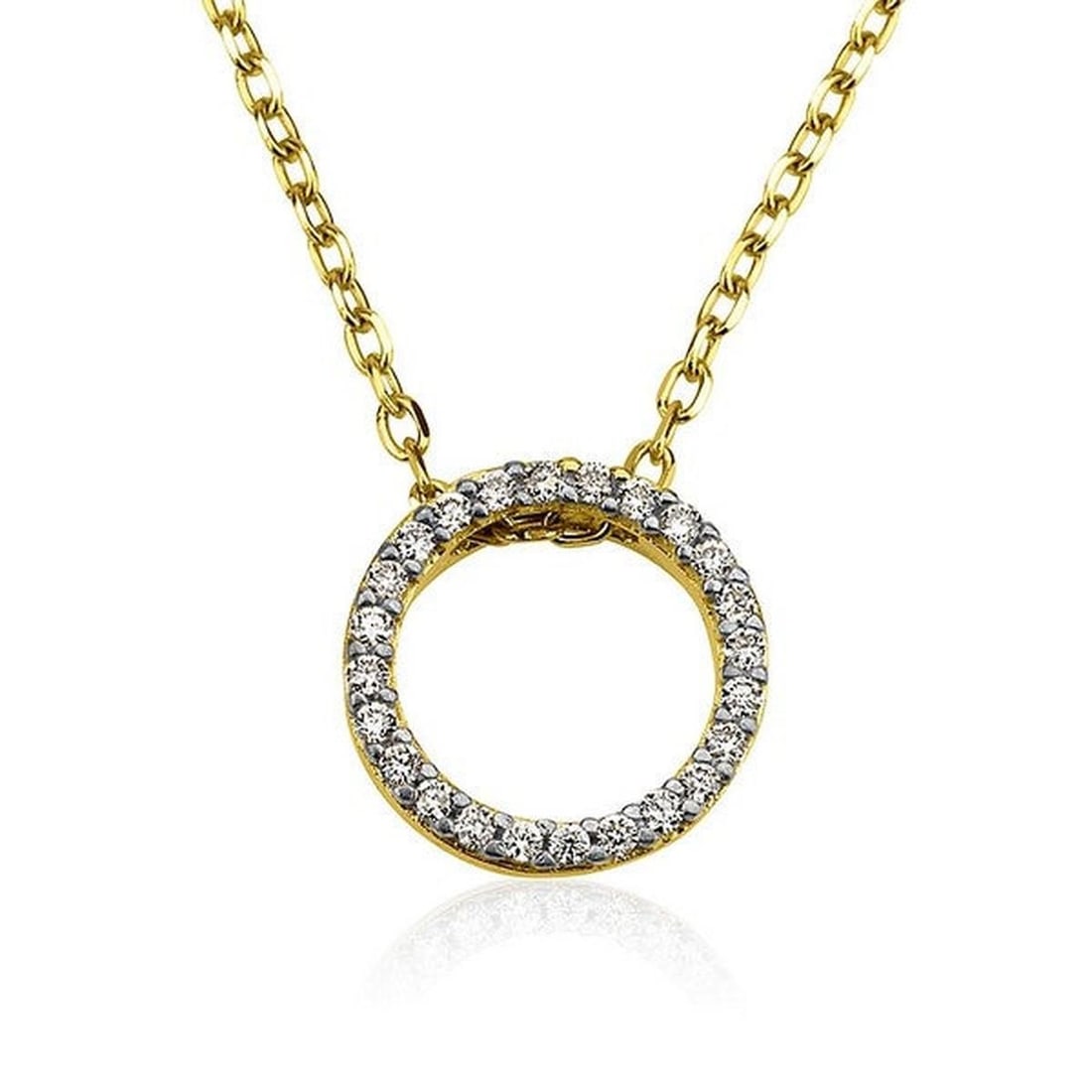14kt Yellow Gold 0.14ctw Diamond Pendant (1 of 1)