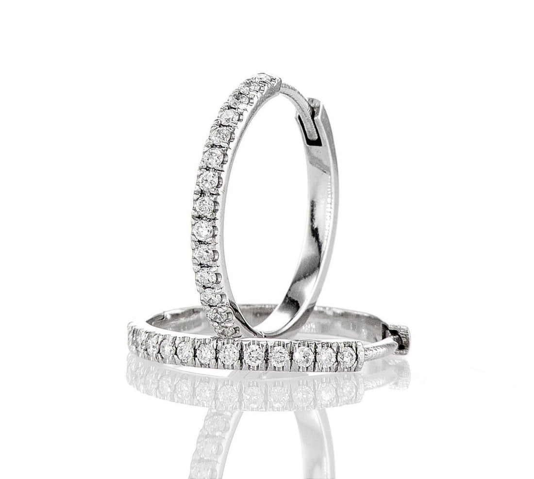 14K White Gold 0.28ctw Earring: Jewelry Description Description: Lab Grown Diamond Earring, 14K White Gold Jewelry Weight: 2.62 Grs Total Diamonds Weight: 0.28 Cts Precious Metal: 14K White Gold Certificate Number: DSL- 4450226831 A