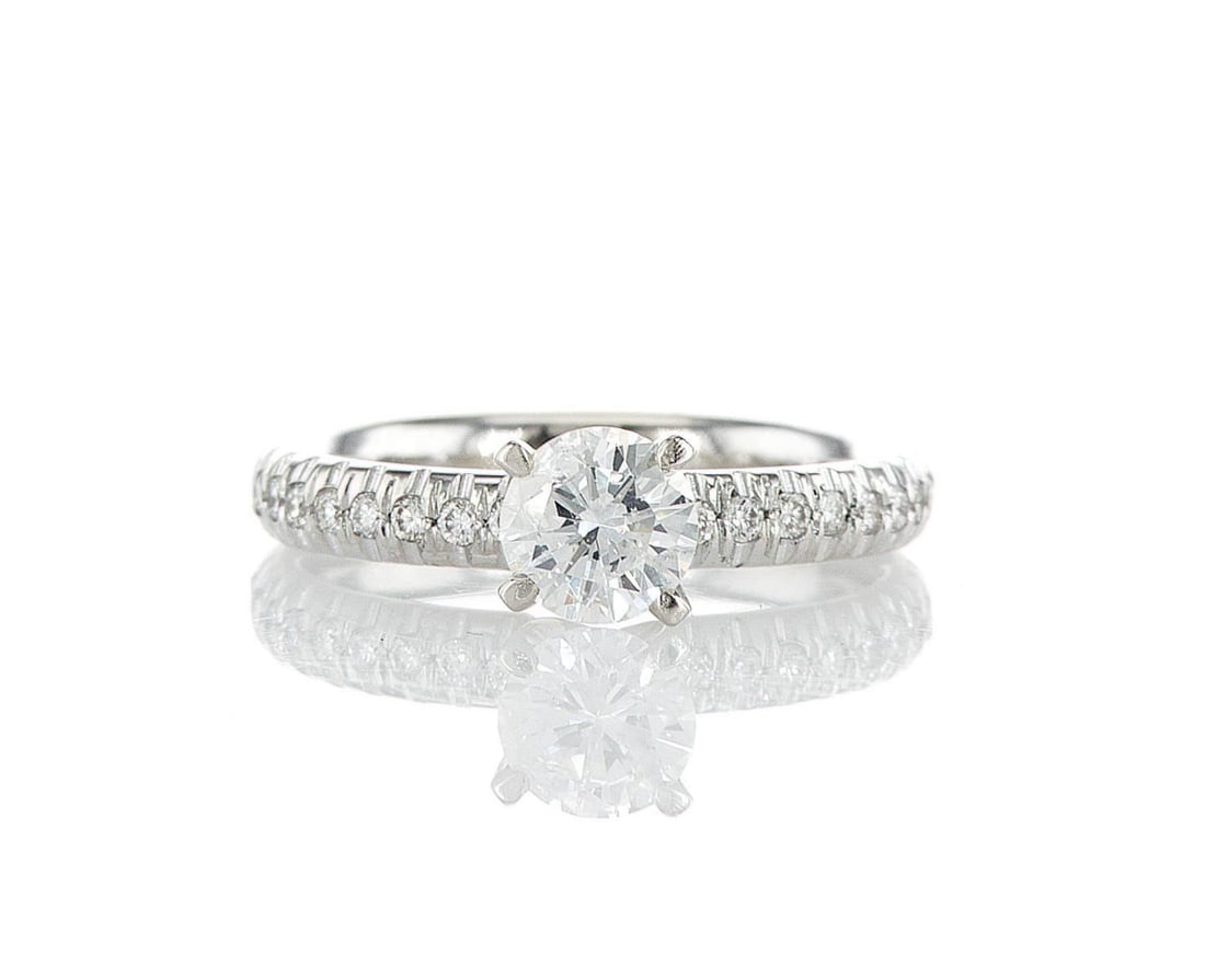 14kt White Gold 0.91ctw Diamond Ring (1 of 2)