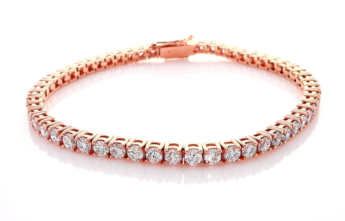 14kt Rose Gold 6.3ctw Diamond Bracelet (1 of 5)