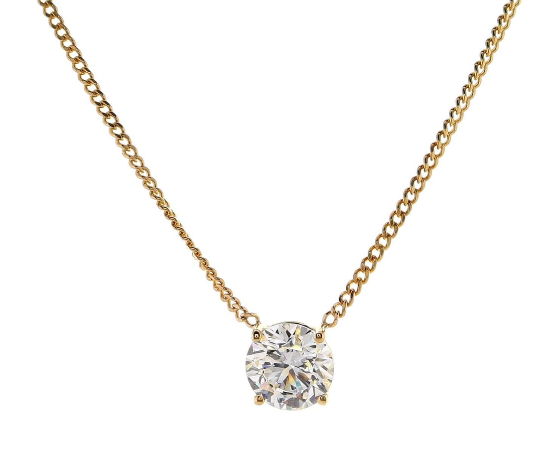18kt Yellow Gold 3.06ctw Diamond Pendant: Jewelry Description Description: One 18k yellow gold pendant, set with lab grown diamonds. Jewelry Weight: 5.7 Grs Total Diamonds Weight: 3.06 Cts Precious Metal: 18kt Yellow Gold Certificate Number: 
