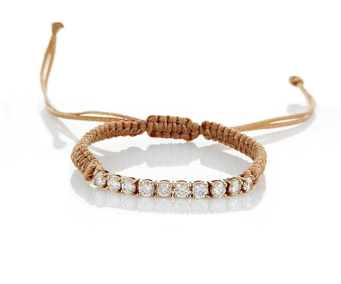 1ctw Lab Grown Diamond Bracelet: Description: Lab Grown Diamond Bracelet, 14K Yellow Gold Jewelry Weight: 2 Grs Total Diamonds Weight: 1 Cts Certificate Number: - Reference# 62731