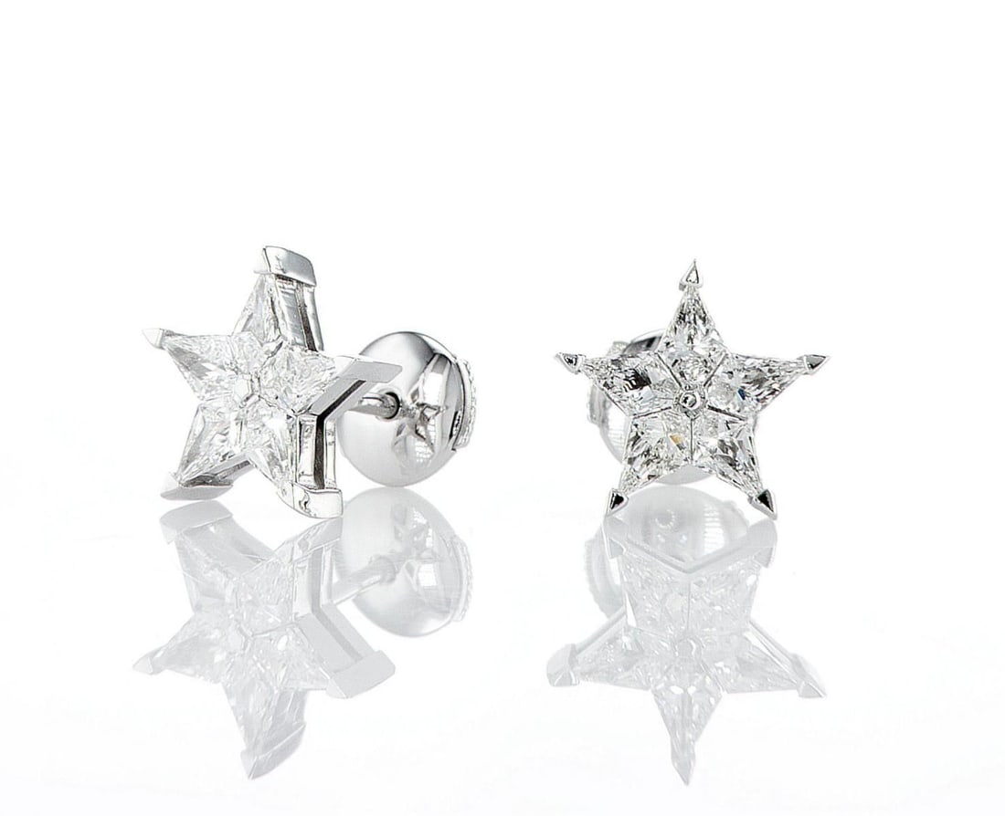 14kt White Gold 1.37ctw Diamond Earrings (1 of 2)