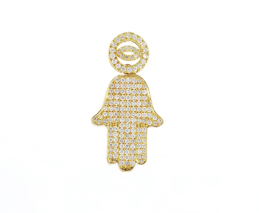 14kt White Gold 0.7ctw Diamond Pendant: Jewelry Description Description: One 14k white gold pendant, set with natural diamonds. Jewelry Weight: 5.14 Grs Total Diamonds Weight: 0.7 Cts Precious Metal: 14kt White Gold Certificate Number: DSL-
