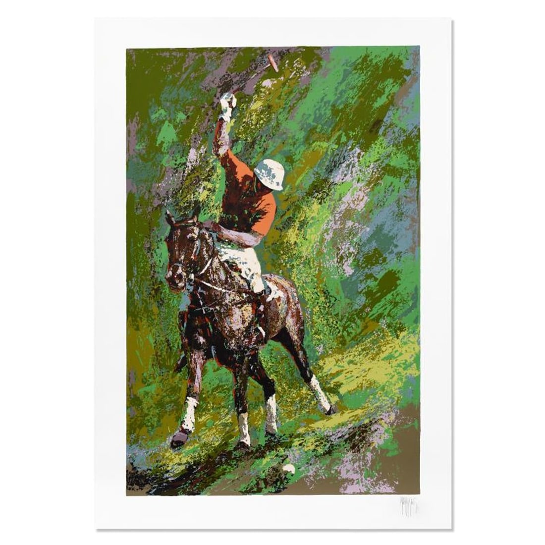 Mark King (1931-2014), "Polo" Limited Edition Serigraph, Numbered and Hand Signed with Letter of
