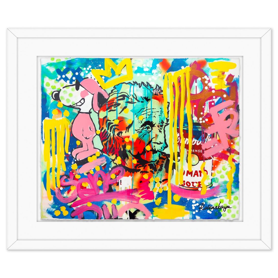 Nastya Rovenskaya- Original Mixed Media on Deckle Edge Paper "Great Ideas"