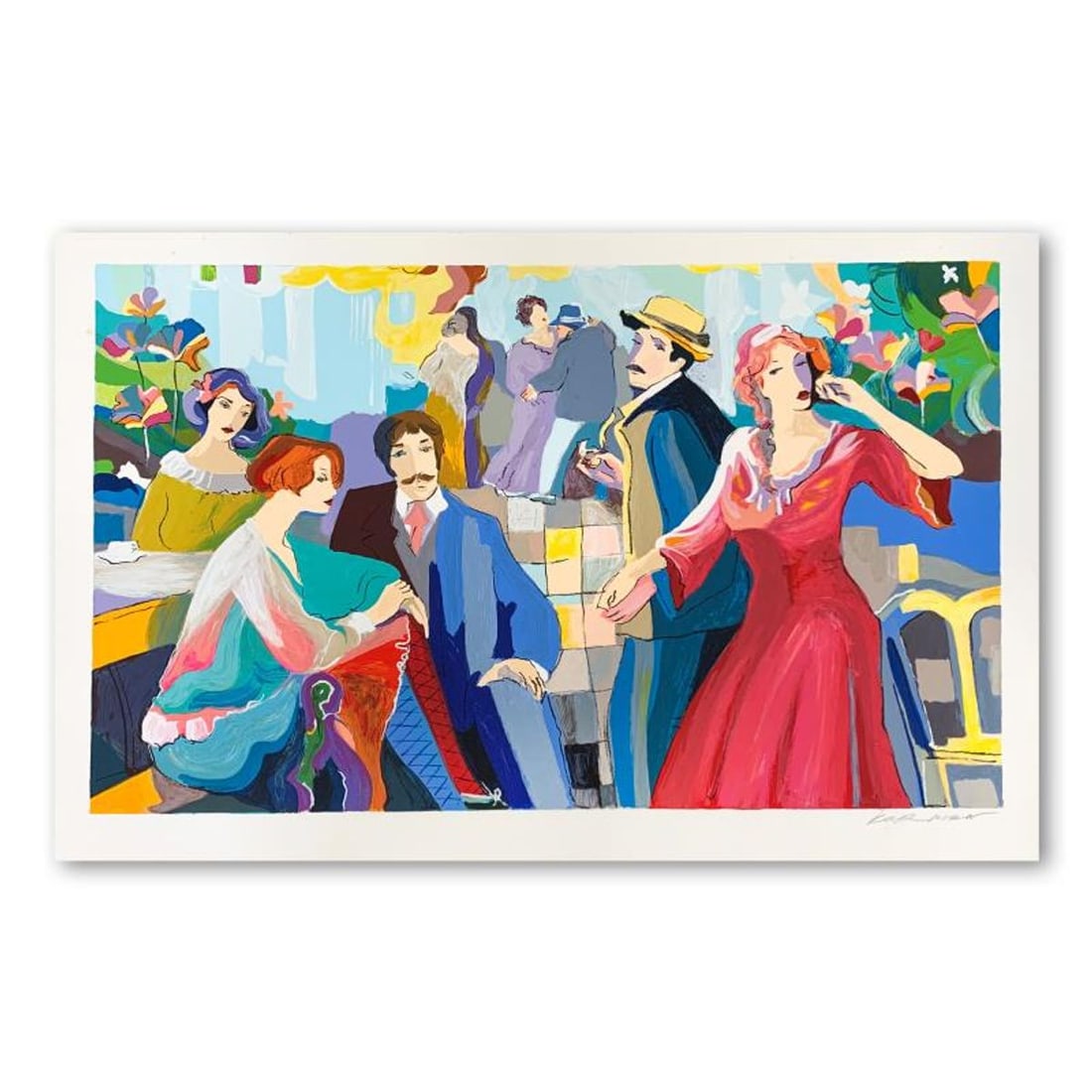 Michael Kerman, "Late Arrival" Hand Signed Limited Edition Serigraph on Paper with Letter of: Late Arrival is a limited edition serigraph on paper by Michael Kerman. It is numbered and hand signed and includes a letter of authenticity. Measures approximately 40" x 26" (image). Please note: the
