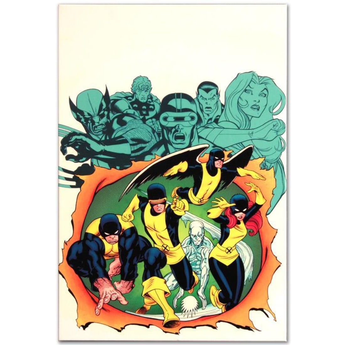 Marvel Comics "X-Men Giant-Size #1" Numbered Limited Edition Giclee on Canvas by Ed McGuinness with: A piece of comic book history, this limited edition, from original art by Ed McGuinness, pays homage to the classic 1975 Giant-Size X-Men #1 cover by Gil Kane. In May 2006, McGuinness entered an exclu