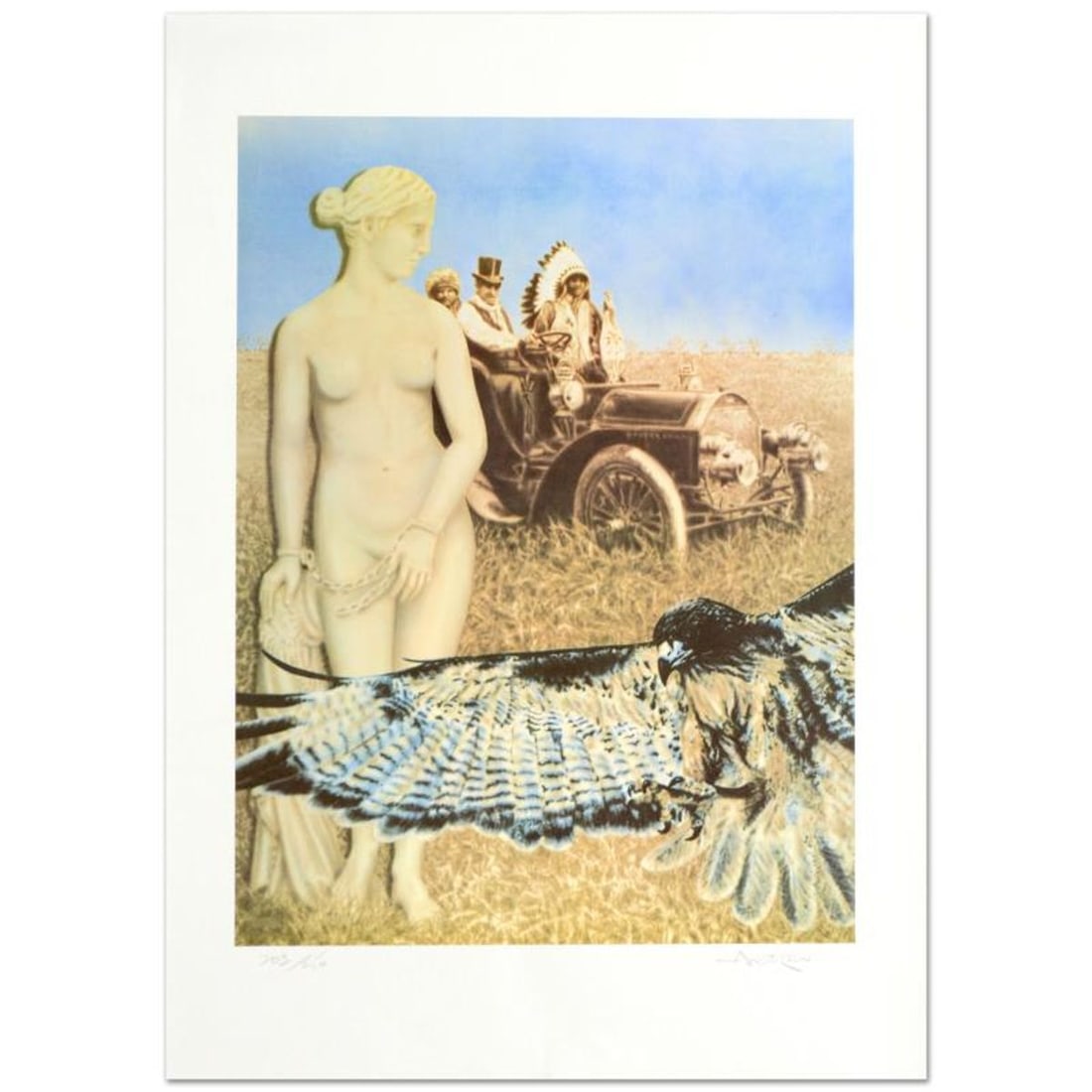 Hopelessly Watching Limited Edition Lithograph by Robert Anderson, Numbered and Hand Signed by the