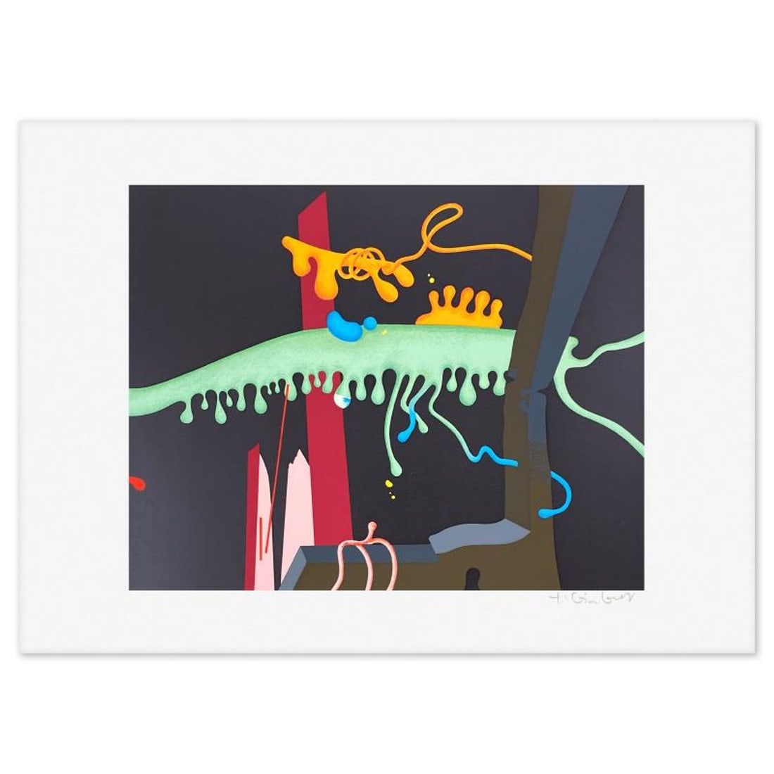Yankel Ginzburg, "Fantasy" Limited Edition Serigraph, Numbered and Hand Signed with Letter of: Fantasy is a limited edition serigraph on paper by Yankel Ginzburg, numbered and hand signed with a Letter of Authenticity. Measures approx. 18.5" x 25.5" (border), 14 x 18" (image). Reference#: 90595