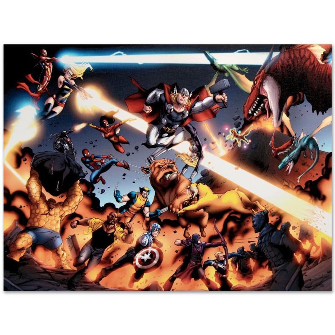 Marvel Comics "I Am An Avenger #4" Numbered Limited Edition Giclee on Canvas by Daniel Acuna with
