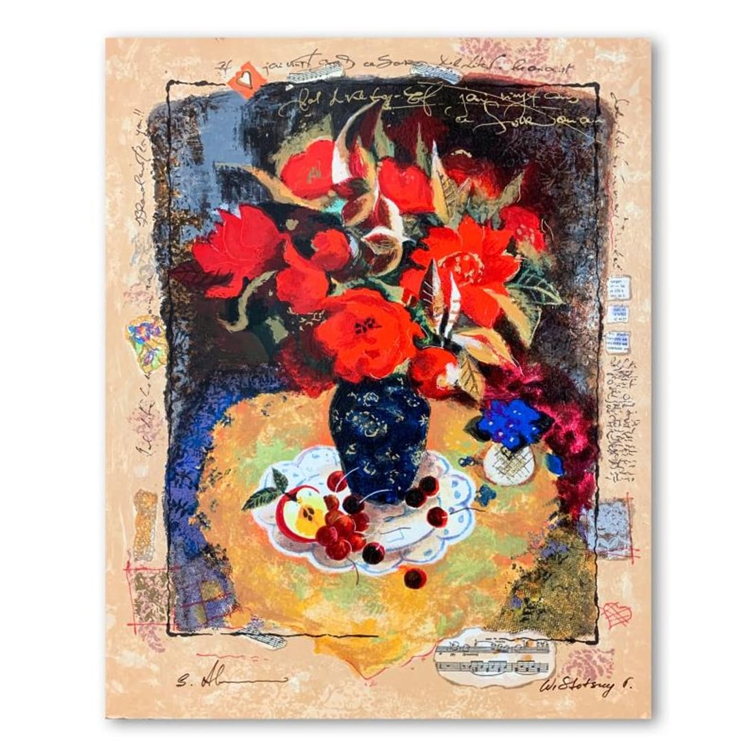 Alexander Galtchansky (1959-2008) and Tanya Wissotzky (1959-2006), Hand Signed Limited Edition: This is a limited edition serigraph on deckle edged paper by Alexander Galtchansky (1959-2008) and Tanya Wissotzky (1959-2006). It is numbered and hand signed and includes a letter of authenticity. Me