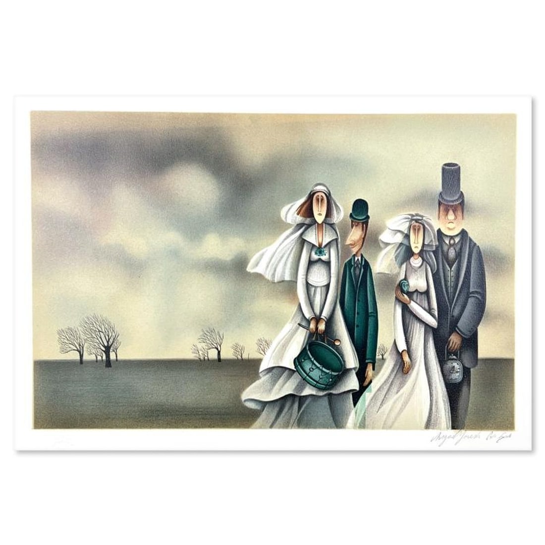 Avigail Yoresh, Limited Edition Serigraph, Hand Signed and Numbered with Letter of Authenticity.: This is a limited edition serigraph on paper by Avigail Yoresh. The piece comes hand signed by the artist, numbered, and with a letter of authenticity. Measures approximately 19.5" x 13". Reference#: 