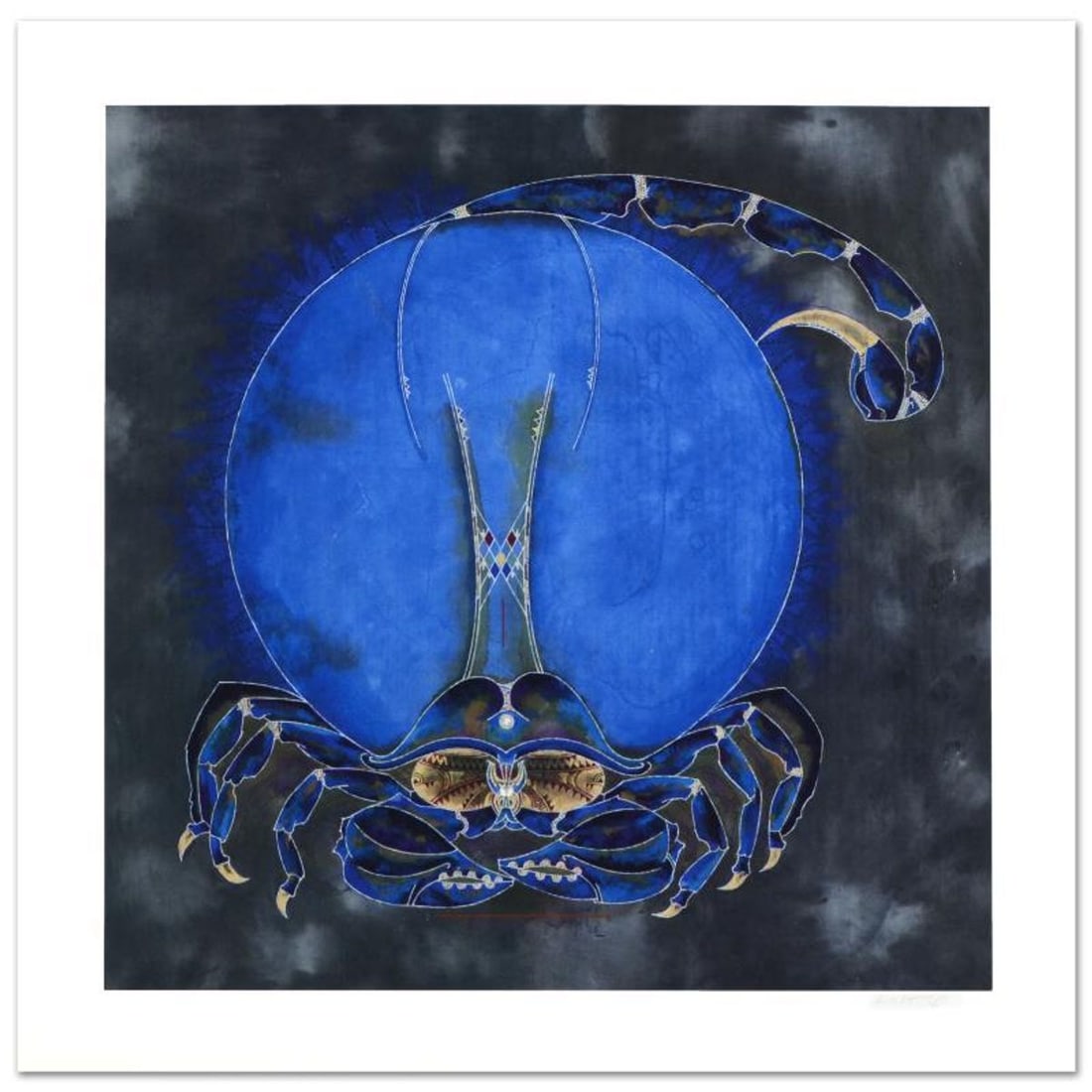 Lu Hong, "Scorpio" Limited Edition Giclee, Numbered and Hand Signed with COA.: The zodiac is a phenomenological study, formed by coordination between 12 specific constellations in space and birth of one specific human being in time, contrasting 12 signs that guide the meditation