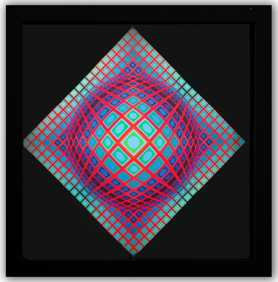 Victor Vasarely- Heliogravure Print "Untitled"