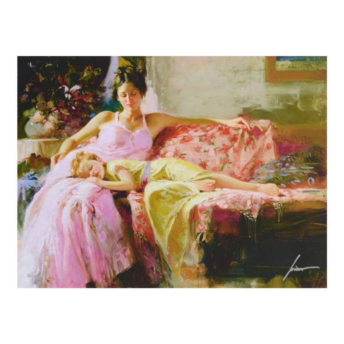 Pino (1939-2010), "A Place In My Heart" Hand Signed Limited Edition on Canvas with Certificate of