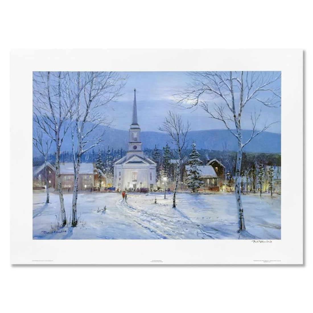 Peter Ellenshaw (1913-2007), "Winter Homecoming" Limited Edition Lithograph, Numbered and Hand