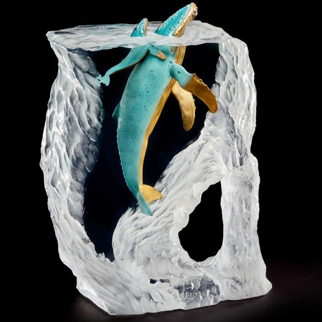 Kitty Cantrell, "Breath of Life" Limited Edition Mixed Media Lucite Sculpture with COA.