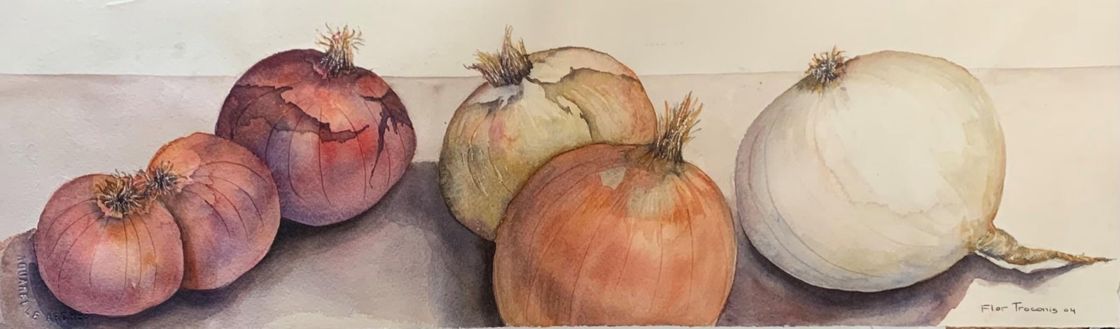 Flor trconis- Original watercolor on paper (1 of 2)