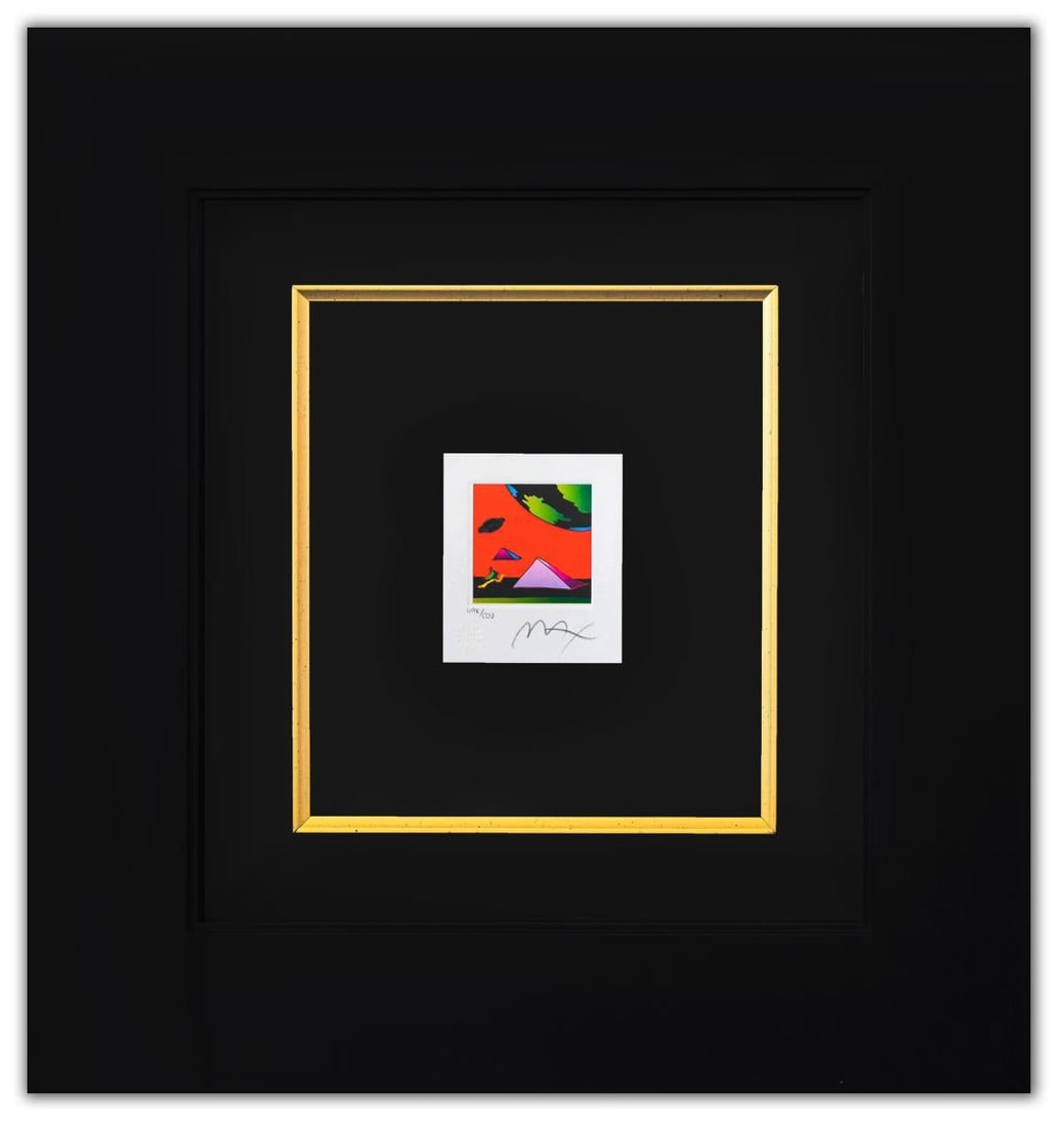 Peter Max- Original Lithograph "Jumper with Two Pyramids (Mini)" (1 of 2)