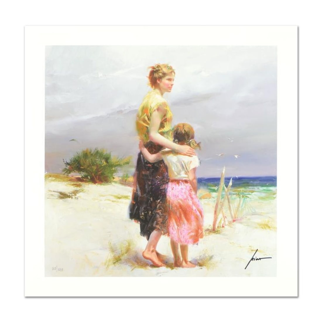 Pino (1939-2010) "Summer's Breeze" Limited Edition Giclee. Numbered and Hand Signed; Certificate of